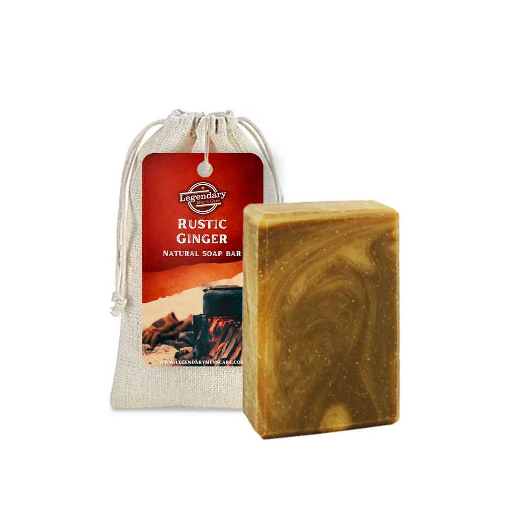 Legendary Men's Care rustic ginger natural cold processed men's soap