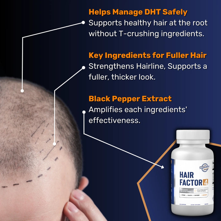 Hair factor 4 helps strengthen your hairline