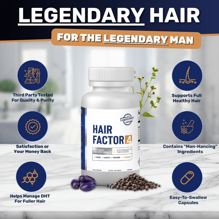 It is 3rd party tested for purity, and supports thicker, fuller, mens hair. 