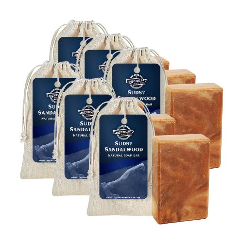 Legendary Men's Care Sudsy Sandalwood natural cold processed men's soap